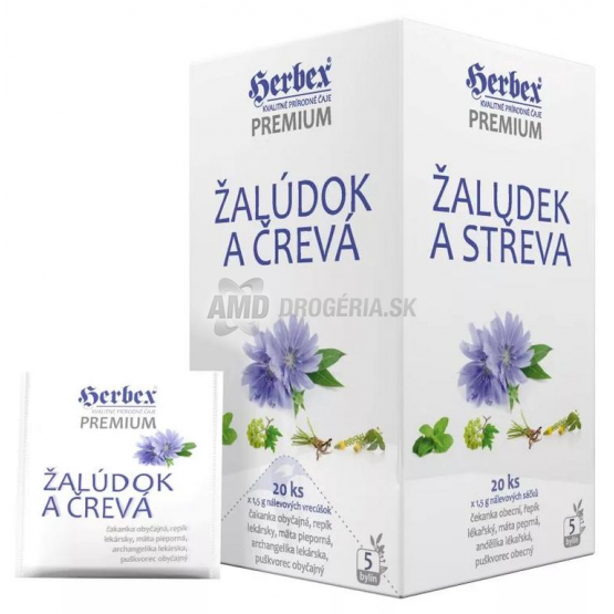 HERBEX ČAJ PREMIUM ŽALÚDOK A ČREVA 20X1,5G