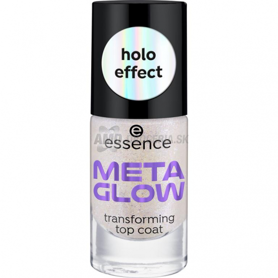 Essence Meta Glow transforming top coat, holo efekt