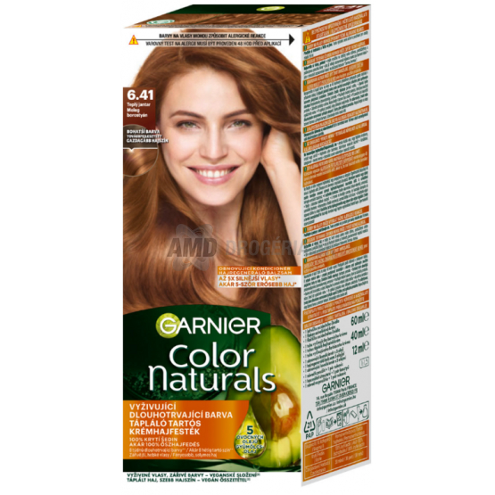 GARNIER COLOR NATURALS PERMANENTNÁ FARBA NA VLASY TEPLÁ JANTÁROVÁ  6.41