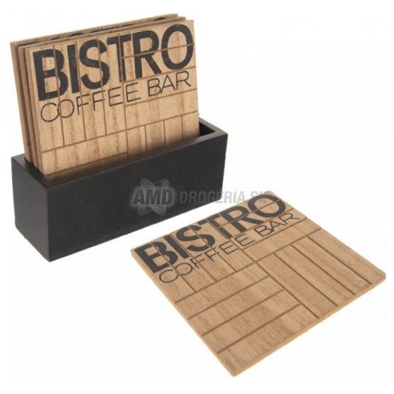 PODTÁCKA DREVO+STOJAN BISTRO 10 X 10 CM