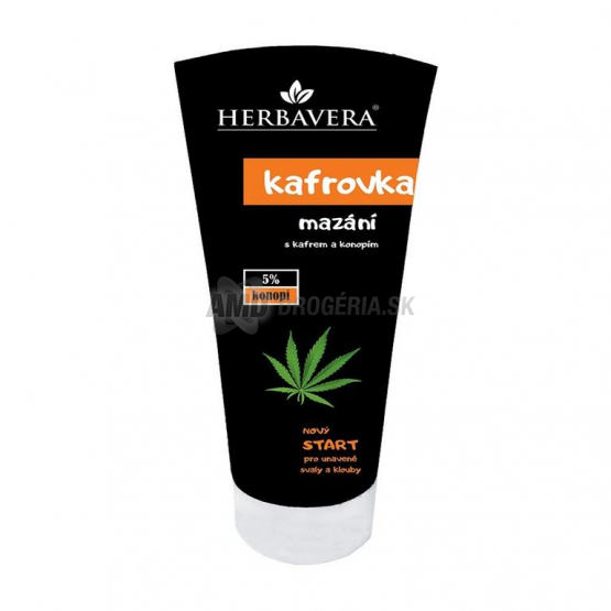 Herbavera Konský balzam gáfrový s konopím, 200 ml