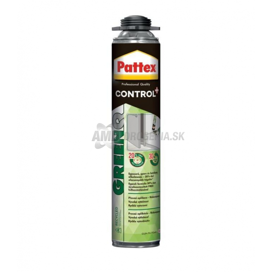 Pattex Control+ GreenQ Pištoľová PU pena nízkoexpanzná, 750 ml