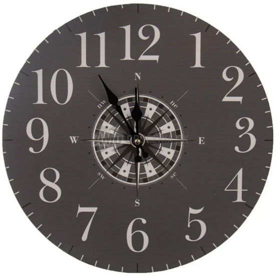 HODINY NÁSTENNE KOMPAS 34CM