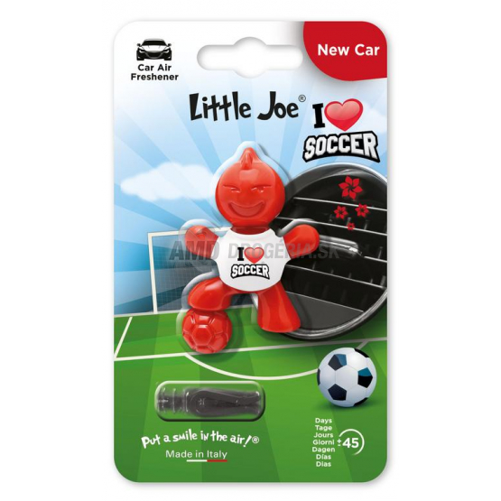 Little Joe I Love Soccer osviežovač do auta, vôňa New Car
