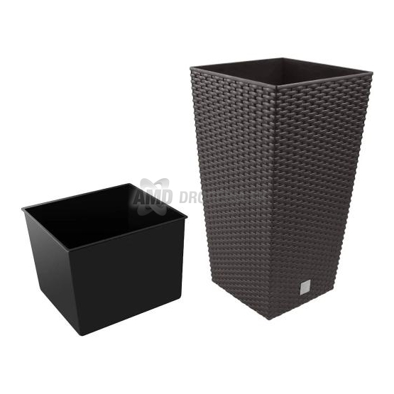 KVETINÁČ RATO SQUARE 20 CM S VKLADOM