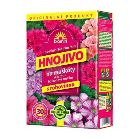 ORGAMIN NA MUŠKÁTY A BALKÓNOVÉ RASTLINY 1 KG