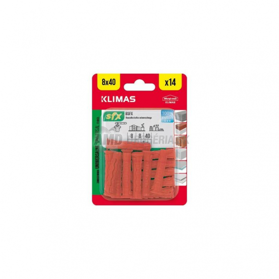 Klimas Hmoždinka uzlovacia univerzálna 8x40 mm, 14 ks