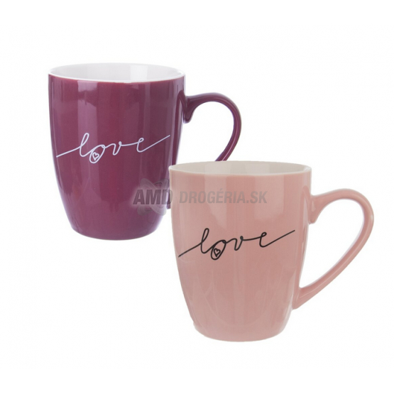 HRNČEK PORCELÁNOVÝ 2KS LOVE 0,38L