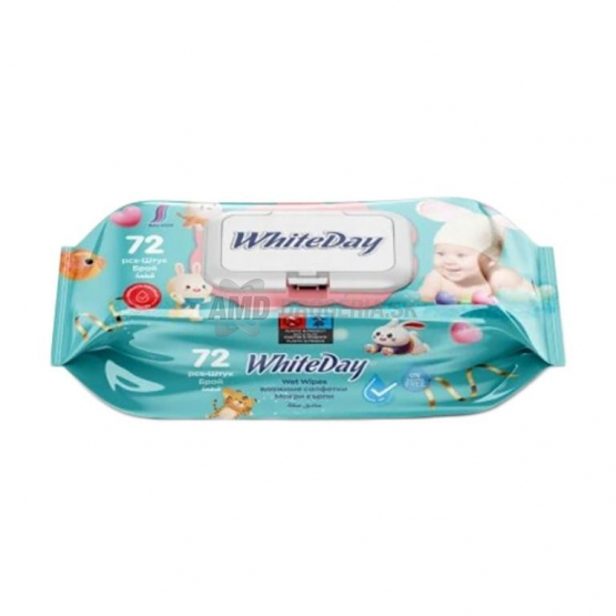 WhiteDay Baby detské vlhčené utierky, 72 ks