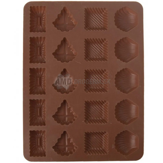 FORMA SILIKÓN LABKY MIX TVAROV 20 HNEDÁ