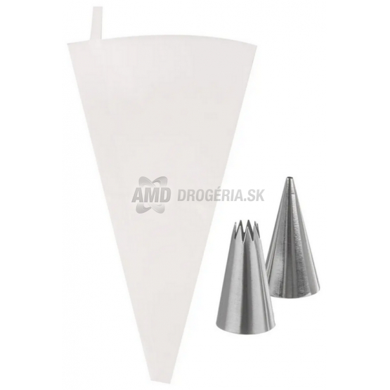 VRECKO CUKRÁRSKE UH+ 2 ŠPIČKY 30CM