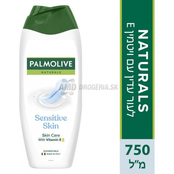 Palmolive Naturals Sensitive Skin 2 v 1 sprchový gél s vitamínom E, 750 ml