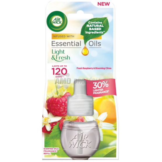 AIR WICK NÁHRADNÁ NÁPLŇ DO ELEKTIRCKÉHO OSVIEŽOVAČA MALINY A KVETY CITRUSOV 19ML 