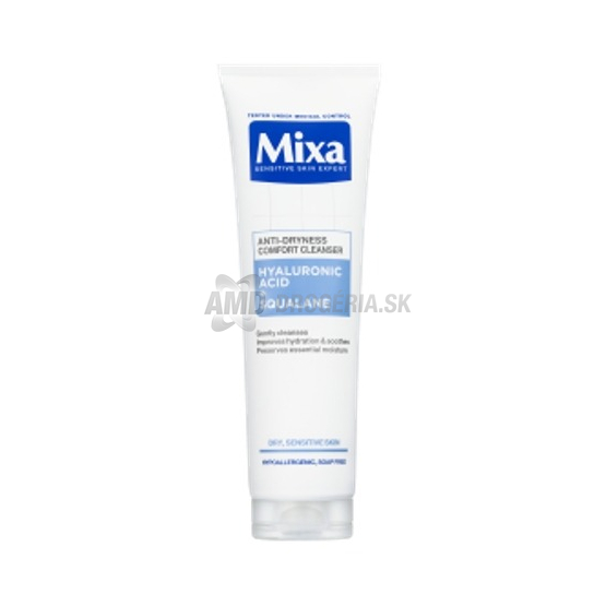 Mixa Anti-Dryness Comfort Cleanser čistiaci pleťový gél Hyaluronic Acid + Squalane, 150 ml