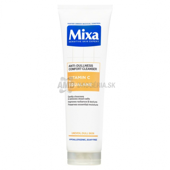 Mixa Čistiaci gél na mdlú pleť s vitamínom C + Squalane, 150 ml