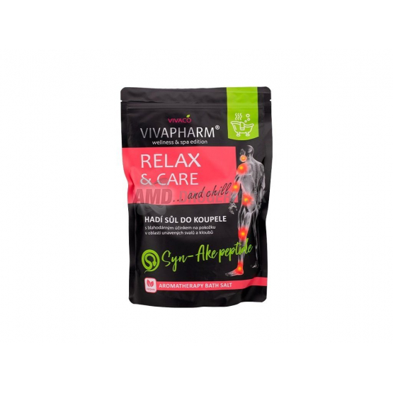 Vivapharm Soľ do kúpeľa s hadím jedom Relax & Care, 1 kg