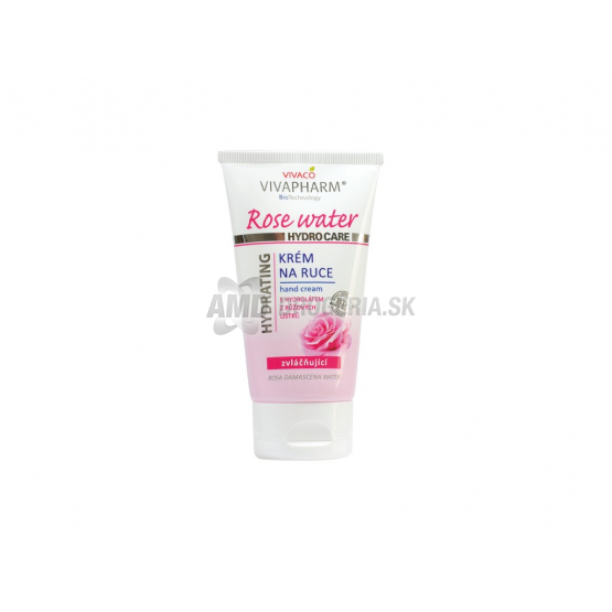Vivaco VivaPharm Rose Water zvláčňujúci krém na ruky, 75 ml