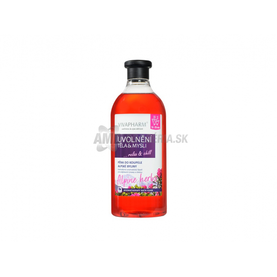 Vivapharm Pena do kúpeľa Alpské byliny – Uvoľnenie tela a mysle, 750 ml