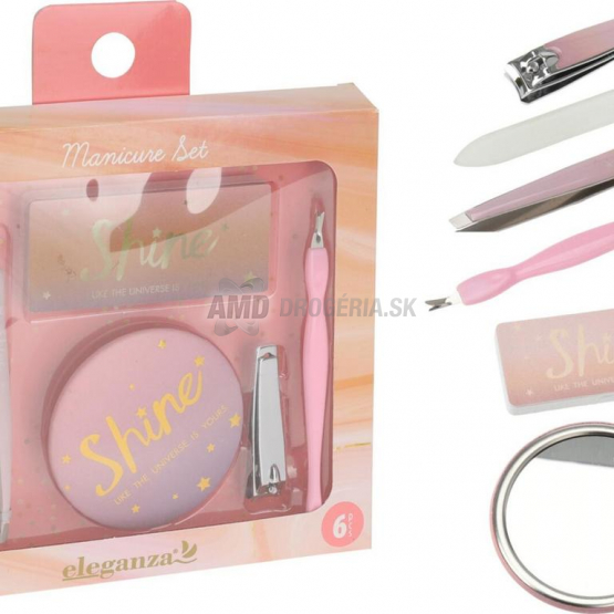Eleganza Manikúrna sada Shine, 6 ks