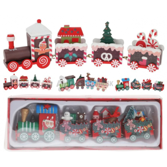 DEKORACIA VLÁČIK VIANOČNÝ SET 20CM