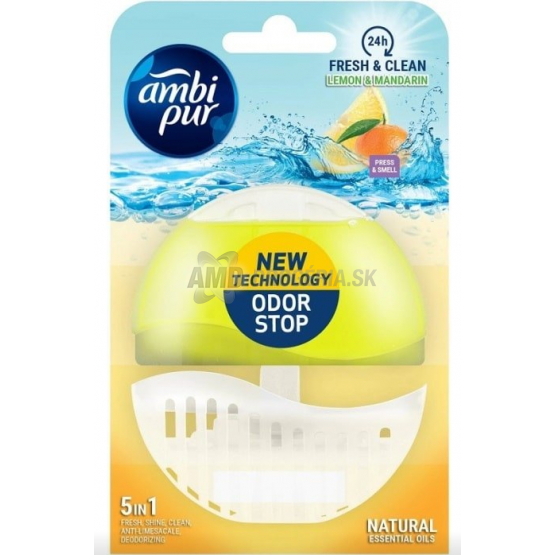 AMBI PUR WC BLOK GÉLOVÝ LEMON A MANDARINKA 55ML 