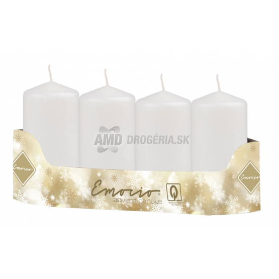 SVIAČKY ADVENTNÉ  BIELE 4KS