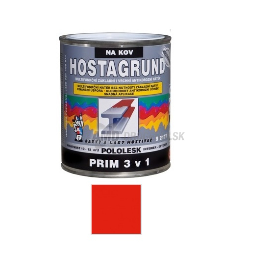 HOSTAGRUND PRIM 3v1 ČERVENÁ 0810 0,6L