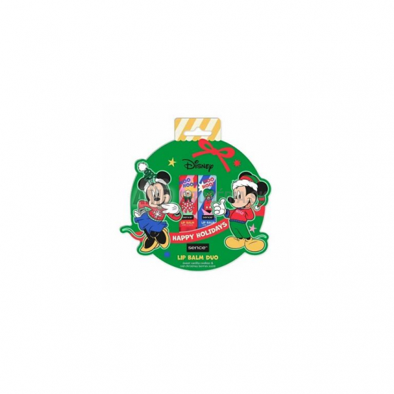 Disney Mickey & Minnie Happy Holidays balzamy na pery, 2 x 4,3 g