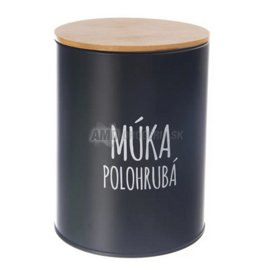 DÓZA PLECH/BAMBUS PR.13CM MÚKA POLOHRUBÁ