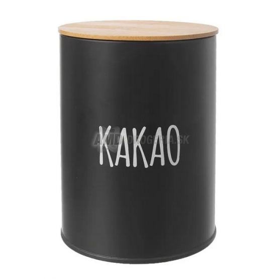 DÓZA PLECH/BAMBUS PR.11CM KAKAO