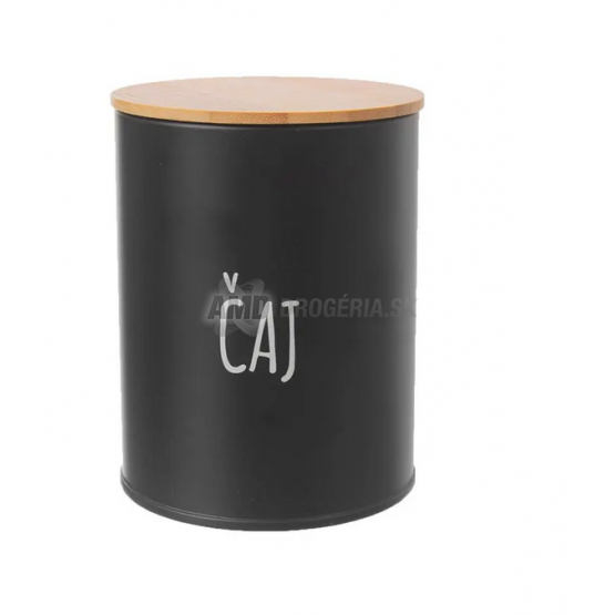 DÓZA PLECH/BAMBUS PR.9,5CM ČAJ