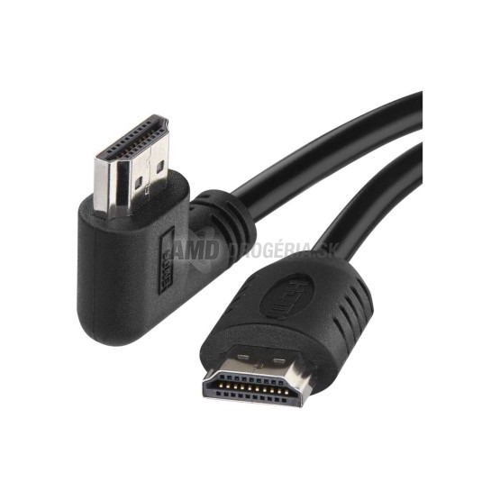 Emos HDMI 2.0 kábel A vidlica – A vidlica 90°, 3 m
