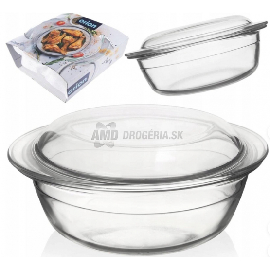 PEKÁČ BROSIL SKLO OKRÚHLY PRIEMER 23 CM 26,5 X 11 CM VEKO