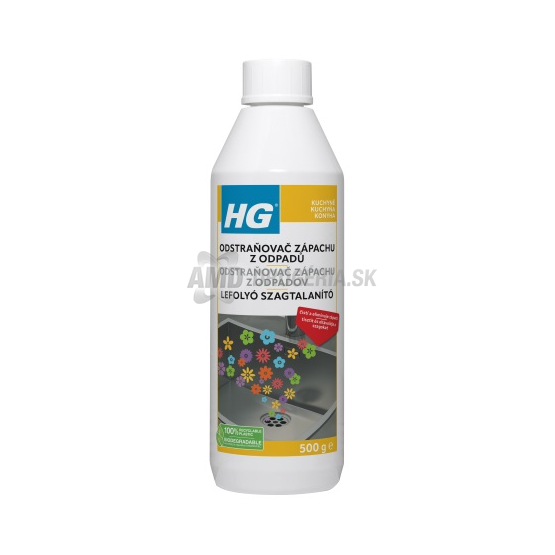 HG odstraňovač zápachov z odpadov, 500 g