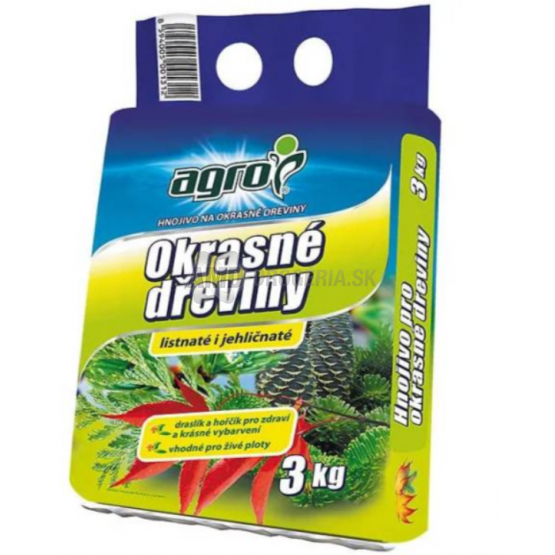 AGRO HNOJIVO NA OKRASNÉ DREVINY 3KG 