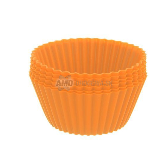 FORMA SILIKÓN KOŠIČEK MUFFINY 12KS ORANŽOVÁ