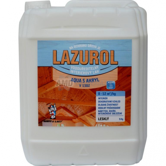 Lazurol Aqua S Akryl V1302 lesklý, 5 kg