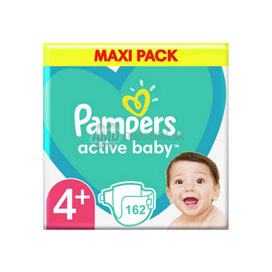 PAMPERS ACTIVE BABY 4+ 10-15KG 162KS 
