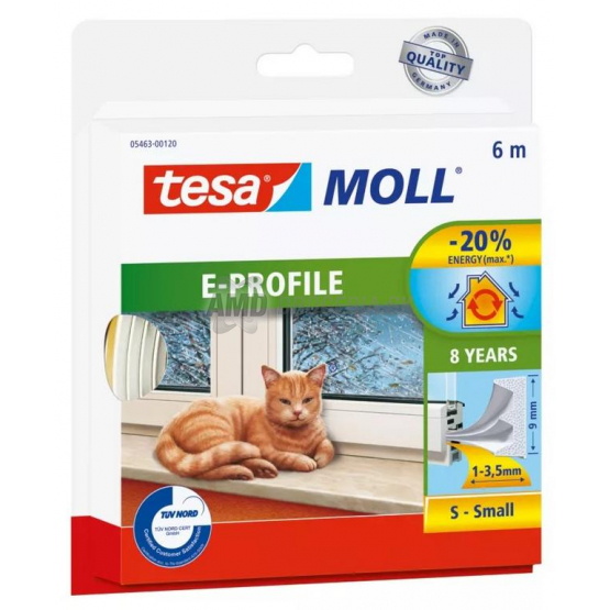 tesa Tesniaci profil E, 6 m, biely