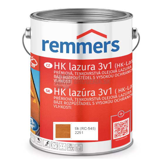REMMERS HK LAZURA 3V1 TEAK 2,5L 