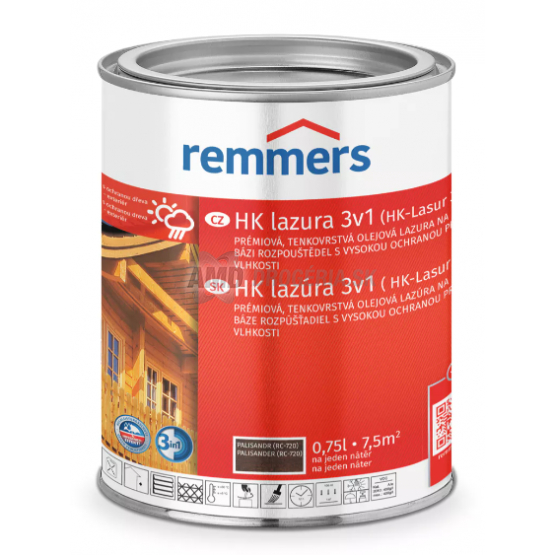 REMMERS HK LAZÚRA 3V1 PALISANDER 0,75L 