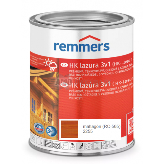 REMMERS HK LAZÚRA 3V1 MAHAGÓN 0,75L