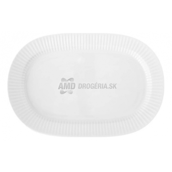 PODNOS PORCELÁN OVÁL VLNKA 37,5 X 25 CM