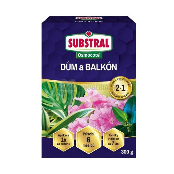 SUBSTRAL HNOJIVO DOM A BALKÓN 300 G – 6 MESIACOV