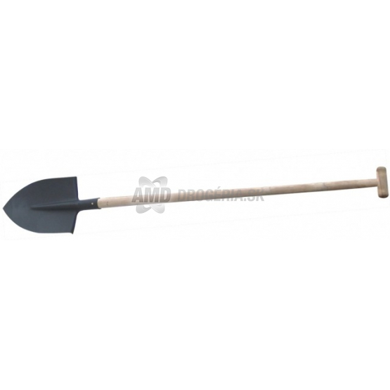 Baupro Rýľ špicatý s drevenou T-násadou, 1000 mm