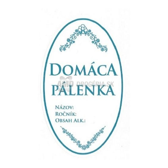 Samolepky na fľašu Domáca pálenka, 16 ks