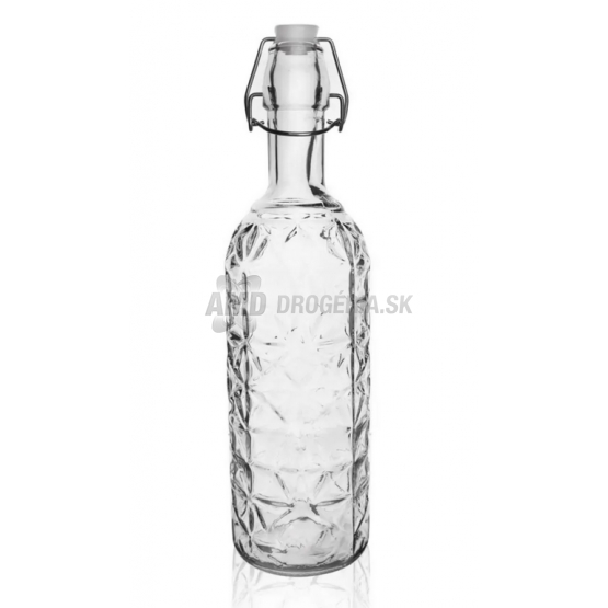 FĽAŚA SKLO/KOV KLIP UZÁVER 1,1L ELA