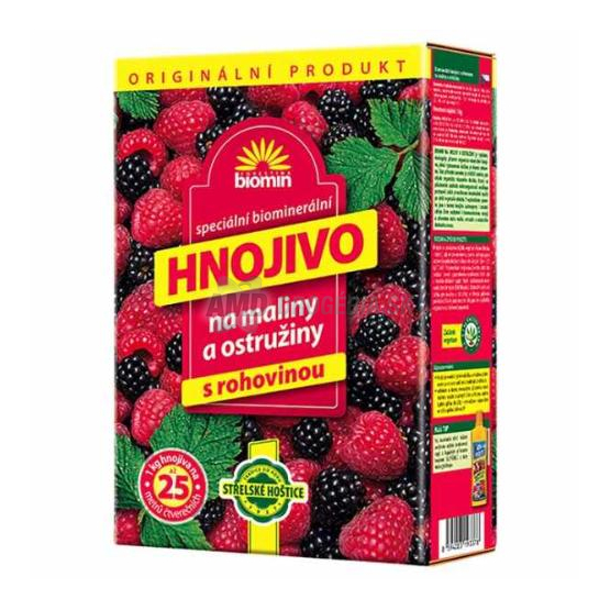 ORGAMIN NA MALINY A OSTRUŽINY 1 KG S ROHOVINOU
