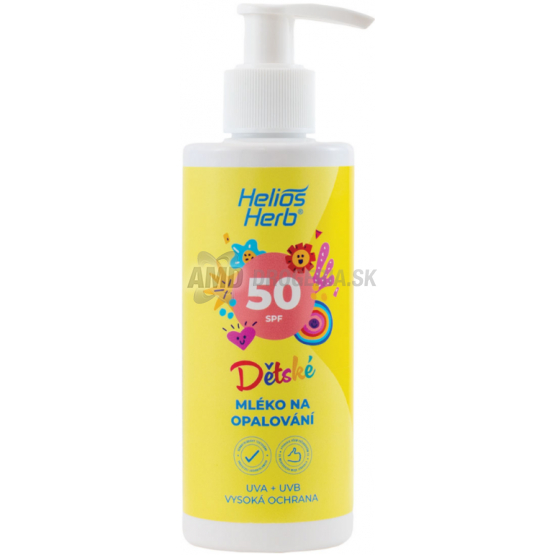 HELIOS HERB MLIEKO NA OPAĽOVANIE DETSKÉ OF50 200 ML