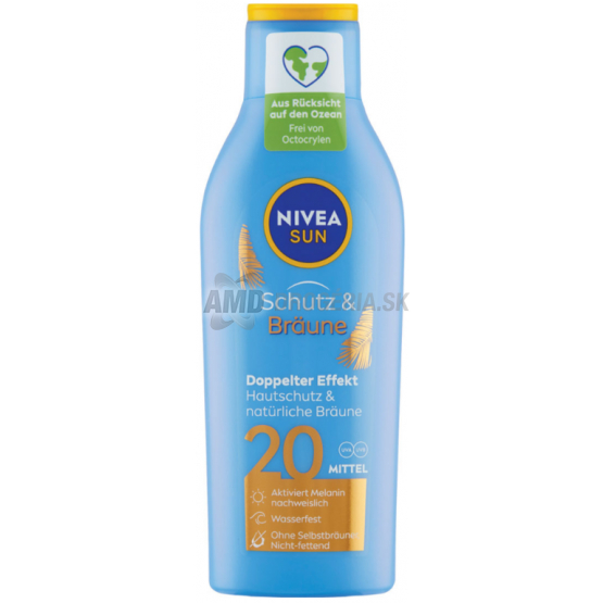 NIVEA SUN MLIEKO PODPORUJÚCE ZHNEDNUTIE OF20 200ML 